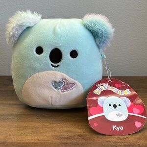 NWT Squishmallows KYA KOALA 4” Blue Plush Stuffed Animal Hearts Valentines 2024